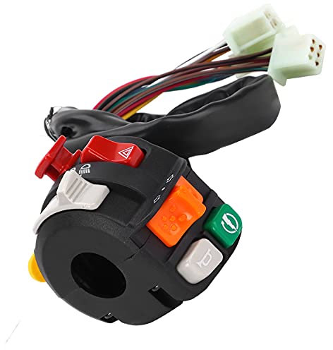 Pulsante dell'indicatore di direzione del manubrio, interruttore del manubrio della moto in plastica impermeabile per l'aggiornamento