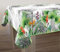Le linge de Jules Nappe Anti-Taches Fleur de Paradis - Rectangle 150 x 300 cm Noir, Vert, Rose, Orange, Blanc