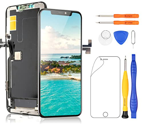 Yodoit for iPhone 11 Pro Max LCD Screen Replacement 6.5 Display Digitizer Glass Touch Screen Assembly + Complete Repair Tools and Screen Protector