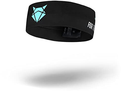 INCYLENCE Headband schmales Sport Stirnband für Damen und Herren aus hochwertigen italienischen Fasern, antibakteriell geruchsneutral, Frühling Sommer Herbst Winter (Black Mint)