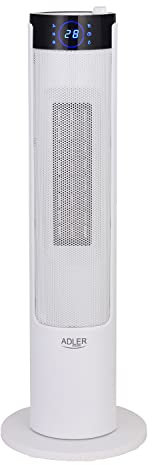 Adler AD 7730 Tower Radiator Electric Radiator with Humidification and Cooling Horizontal Oscillation 80° Ceramic 2200 W with Remote Control