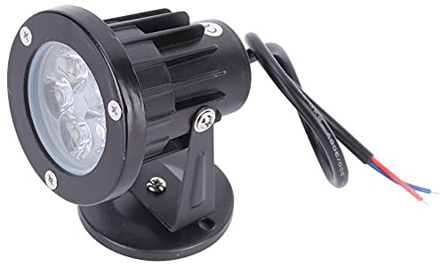 BORDSTRACT 12V LED-Rasenlicht-Außenlampen, 5W LED IP65 Wasserdichter Basis-Landschaftsscheinwerfer, Wasserdichte Außenwandleuchten für Gartenhof(85-265V 5W White Light)