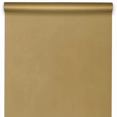 Santex mariage Nappe Rouleau Harmony intissé Opaque 10m, Or Mat