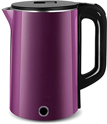FairUo Double-Layer Heat Insulation Anti-Scalding Kettle, 2L, 1500W, Fast Boiling, Stainless Steel, 24 Hours Independent Heat Preservation, Scale Filter/Purple