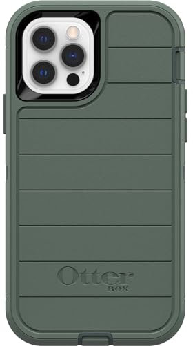 OtterBox Defender Series Case for iPhone 12 & iPhone 12 Pro (Only) - Case Only - Microbial Defense Protection - Non-Retail Packaging - Forest Ranger (Green)