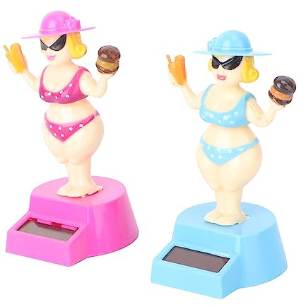 BESTonZON 2 Stück Autopuppe Bikinis Auto Armaturenbrett Dekoration Solar Armaturenbrett Figuren Puppen Für Mädchen Hula Auto Ornament Hula Mädchen Spielzeug Bikini Mädchen Solarspielzeug