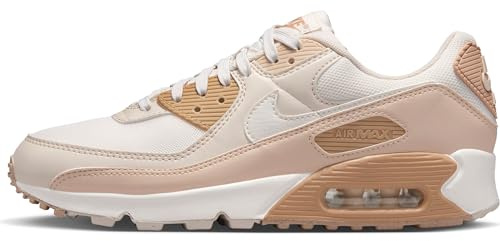 Nike Sneaker Damen Air Max 90, Phantom/Sail-Sanddrift-Lt Orewood BRN, DH8010-004, 37.5 EU (W 6.5 US)