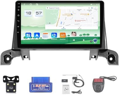 For Peugeot 3008 2020 Car Stereo 2 Din Wireless Carplay Android Auto 9 Full IPS Touchsreen HD Live Rearview/BT 5.0/WIFI/4G SIM/DVR/GPS/SWC/OBD 2/FM AM Radio RDS DAB+DSP(Size:M800S)