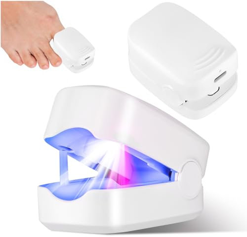 Fungal Nail Treatment Device, Nail Fungus Treatment for Toenail and Fingernail, 7 Mins 910nm Infrared Light 470nm Blue Light, Fast-acting, Effortless Home Toe Nail Anti Fungal Laser Treatment