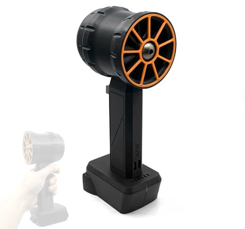 Handheld Ducted Turbofan 64mm Brushless Motor Jet Fan 2200g Thrust Car Washer High Power Dust Blower Keyboard Cleaning Tool Compatible with Dewalt/Makita/Milwaukee Batteries