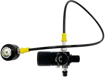 Baoblaze Schnorchelrohr Zum Tauchen, Druckventil für Tauchflasche