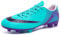 GWMDKI Mens Football Shoes Outdoor Astro Turf Trainers Professional Athletics Sneakers Teenager Breathable Soccer Shoes Cyan 9.5UK