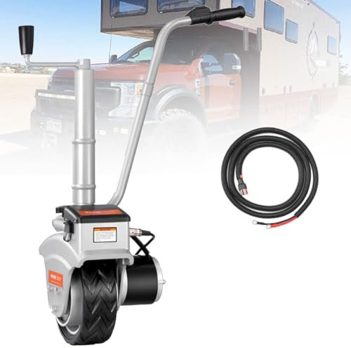 URJWAN Elektrisches Motorisiertes Jockey-Rad, Automatische Bremse Caravan-Motor Mover, Automatische Bremse Trailer Mover, Boot Camper Mover Dolly Teile ZubehöR