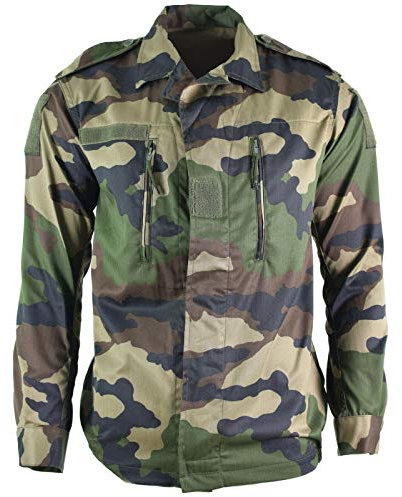 Véritable veste de combat F2 armée française F2 Fusée CE Camouflage militaire surplus NEUF, camouflage, Medium Short (38')