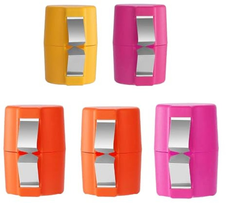 Eierschalenöffner, 5-teiliger einfacher Eierknacker, Hochleistungs-Eieröffner-Werkzeug, praktischer gekochter Eieröffner, Eierbrecher-Werkzeug für Eierschalen-Entferner (Orange, Pink, Gelb)