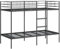 vidaXL Etagenbett ohne Matratze Schwarz 100x190 cm Stahl, Bettgestell, Hochbett, Etagenbett mit Leiter, Bettrahmen, Schlafzimmermöbel