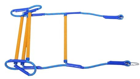 Ayztantine Strickleiter Feuerleiterseil, wiederverwendbar, mit Haken, for Balkon, Zuhause, for Kinder und Erwachsene