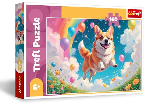 Trefl - Der Beste Freund des Menschen - Puzzle 160 Teile - Buntes Puzzle mit Hund, kreative Unterhaltung, Spaß für Kinder ab 6 Jahren