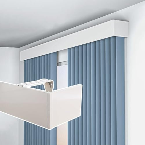 Vibeo Gardinenschiene Dekorative Gardinenleisten-Wandhalterung, Gardinenleisten-Paneel Ohne Schienen, Fenstervolantkasten Erhöhen, Verdunkelungs-Fensterkranzabdeckung(5.0m(16.4ft))