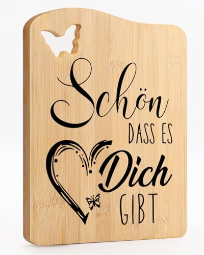 CadeauJoie Geburtstagsgeschenk für Frauen, Bambus Schneidebrett Geschenke für Frauen, Geschenk für Freundin Mama Frau Schwester Oma Mütter Geburtstag Muttertag Ostern Hochzeitstag
