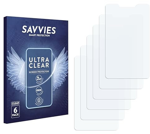 savvies Protector Pantalla para Ulefone Armor Pad Pro (6 Unidades) Película Ultra Transparente