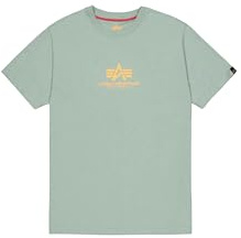 Alpha Industries Herren Basic Mid Logo T-Shirt, Frost Green, 3XL