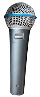 Compatible For Shure Beta 58A Dynamic Wired Vocal Microphone Professional Stage Karaoke Studio Computer Game Suitable for All Performers