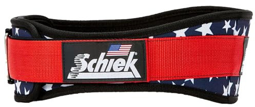 Schiek Sports Model 2004 Gewichthebergürtel, Nylon, Größe L, 11,4 cm, Sterne