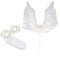 STOBOK Engel Flügel Kuchen Topper Picks Dekoration mit LED-Licht für Baby Shower Geburtstag Hochzeit Party Supplies Supplies