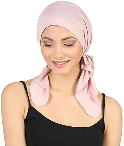Deresina Headwear Vorgebundenes Bandana (Powder Pink)