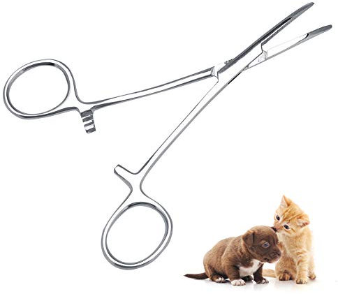 YOUTHINK Pinzette per Capelli per Orecchie di Gatto per Cani da Compagnia, Pinze per la Pulizia dei di Orecchie per Cani in Acciaio Inossidabile Professionale Strumenti per la