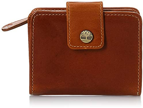 Timberland Damen Leather Small Indexer Wallet Billfold Kleine RFID-Geldbörse aus Leder, Cognac