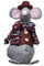 HEITMANN DECO Türstopper, grau, rot, Maus, männlich