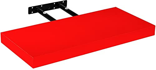 STILISTA Wandregal Volato, freischwebend, Farb- & Größenwahl, 60 cm Rot