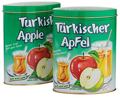 2x Türkischer Apfel Instant - grün 300g - Geschenkdose - fruchtig, säuerlich Klassiker