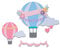 Sizzix Thinlits Stanzschablonen 10PK Heißluftballon von Olivia Rose, 665183, Kunststoff, Mehrfarbig, Einheitsgröße