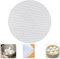 Wiederverwendbare Antihaft-Silikon-Dampfgarer-Netz, 25,4 cm, Bambus-Silikon-Dampfmatte, doppelseitige Verwendung, leicht zu reinigen, Dim Sum Mesh, rund, 6 Stück, weiß, 25,4 cm