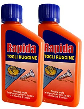 TOGLIRUGGINE RAPIDA RIMUOVE RUGGINE - CALCARE - E LE STRINATURE DEL FERRO DA STIRO (2 Pezzi 100Ml)