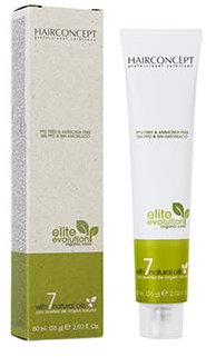 HC - ELITE EVOLUTION ORGANIC COLOR. Coloracion orgánica sin amoniaco. 60 ml. (7.1 Rubio Ceniza)