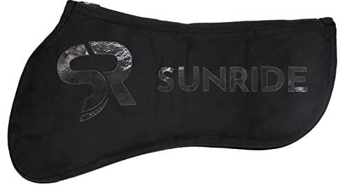 SUNRIDE Sattelpad/Korrekturpad für Pferde (Cloud One) Dressur - einzigartige 3D-Zonen-Dämpfungstechnologie - gesundheitsfreundliches Material - ergonomisch, rutschfest - schwarz (16 Zoll)