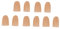 Wifehelper 3V 40mAh LED Fake Finger, Leuchtende Daumenspitze weiß 5 Paar Leuchtende Daumen für Performance Prop Finger Beleuchtete Daumenspitzen (Bunt)