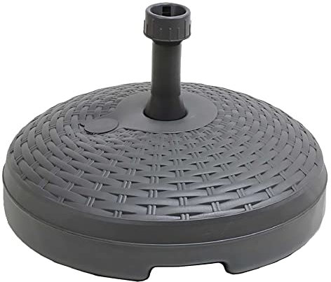 BASE PLASTICA PER OMBRELLONE EFFETTO RATTAN colore antracite NUOVA PLASTICA ADRIATICA