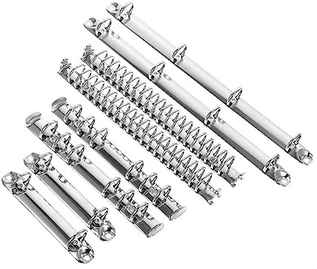 NUOBESTY 1 Satz Stanzmechanismen Für Ordner Buchrückeneinlage Diy Notebook Zubehör Fixieren Von Bindemitteln Mechanismus-binder Buchbinderinge Bindekämme Bindemaschine Metall Loses Blatt A4