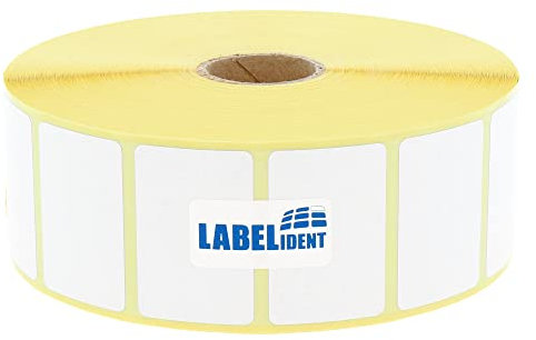 Zebra kompatible Thermoetiketten Top, Z-Select 2000D - 31 x 22 mm - formatgleich mit Zebra 3007208-T - 2.780 Etiketten für Zebra Drucker auf 25 mm Kern, selbstklebend
