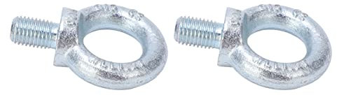 Perno de Argolla, 2 Pernos de Anillo de Elevación, Cáncamo de Hombro de Elevación con Rosca Profunda, para Energía Eléctrica de Puerto de Construcción Naval M20, Redondo (M20)