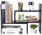 Esilihom Desk Shelf, Adjustable Desktop Bookshelf, Desk Storage Organiser, Small Bookcase, Black