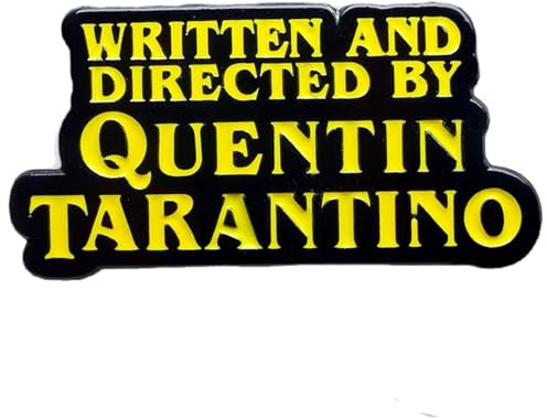 Distrigeek Quentin Tarentino Anstecknadel aus emailliertem Metall, Film, Pulp Fiction, Anstecker, originelle Geschenkidee für Herren und Damen