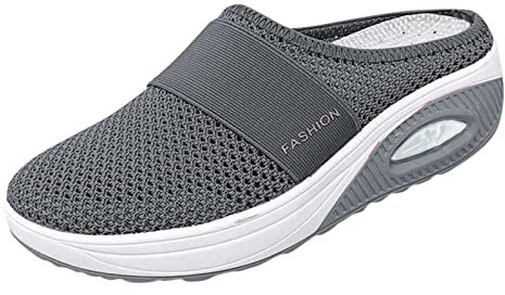 Orthopädische Sandalen Damen Diabetiker Schuhe Damen Orthopädische Hausschuhe Damen - Slip On Orthopädische Schuhe Damen Air Cushion Diabetiker Schuhe Mit Luftkissen Lässige Slip On Walkingschuhe Sand