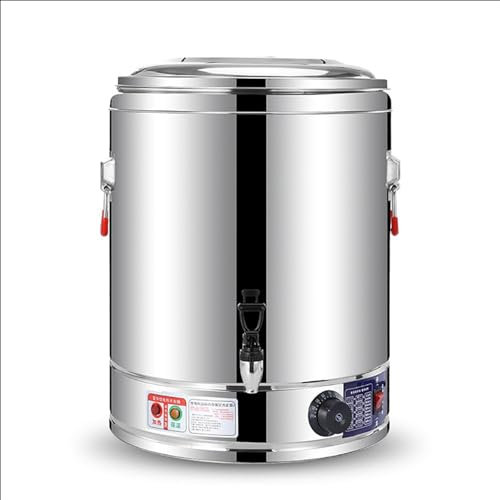 ZMIN Hot Beverage Dispenser, Stainless Steel Insulated Hot Water Catering Urn Water Dispenser, 30-110℃ Thermostat, Hot Water Boiler Dispenser,A,40L