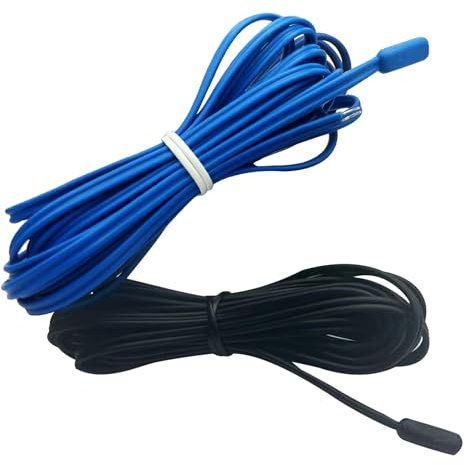 Juego de 2 sensores de temperatura para frigoríficos y congeladores (negro y azul)